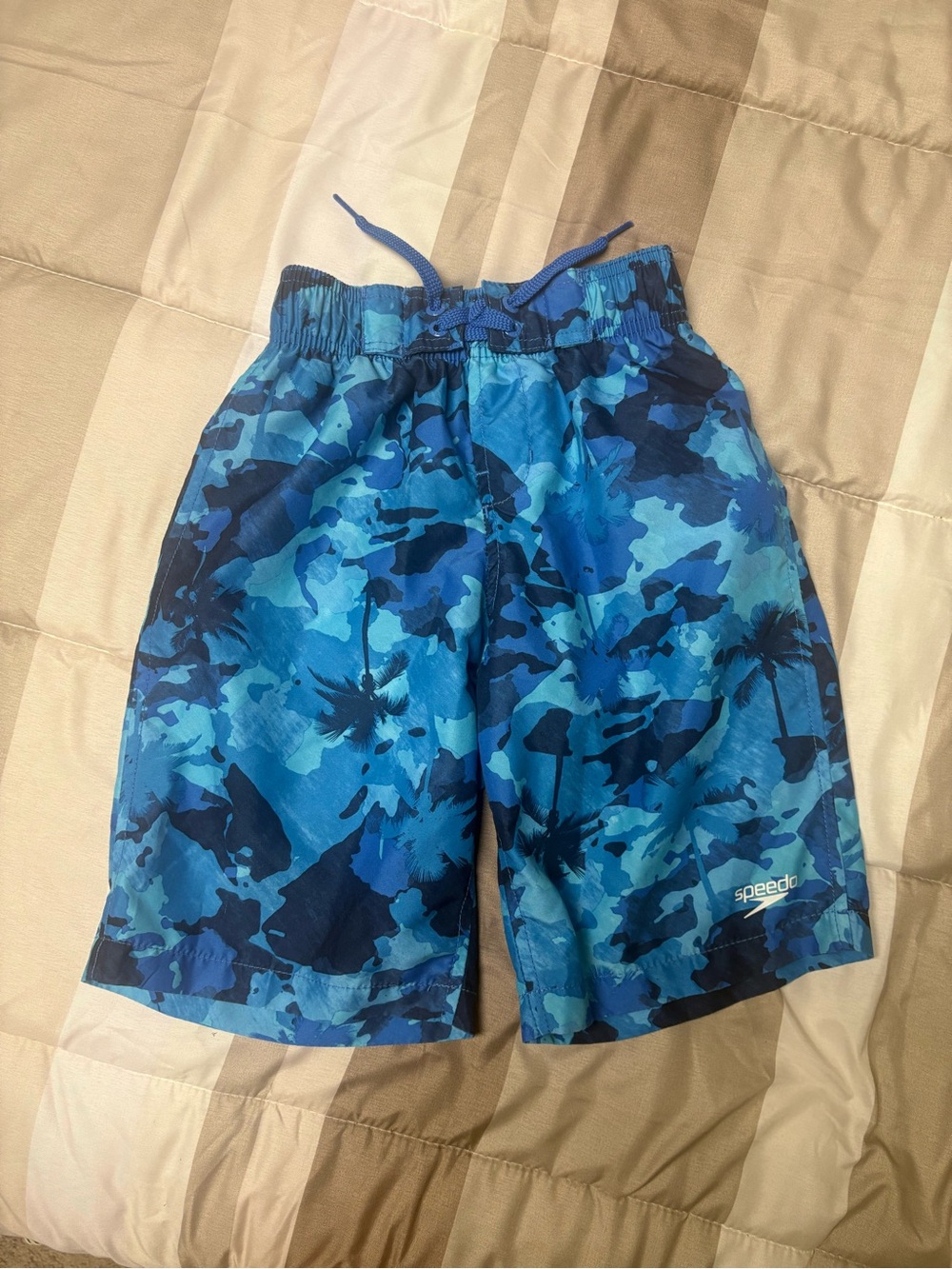 Speedo Blue Camouflage Swim Shorts